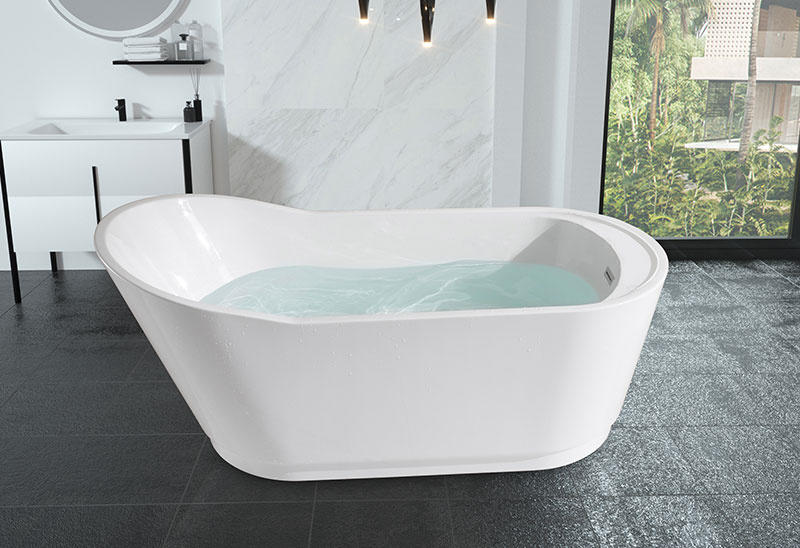 59 67 inch Acrylic Stand Alone Soaking Bath tub