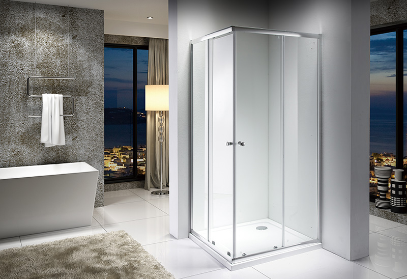 1988F 4/5mm Square Sliding Shower Enclosure