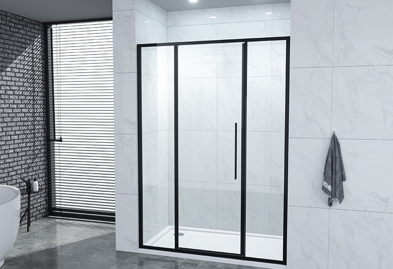 A2218 5/6mm Chromed Rectangle Glass Shower Enclosure