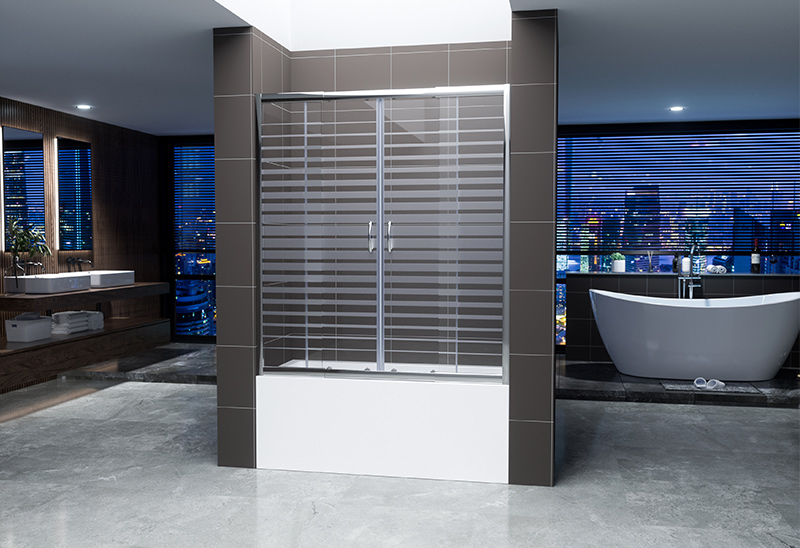 A15P  5/6mm Telescopic Sliding Glass Shower Enclosure