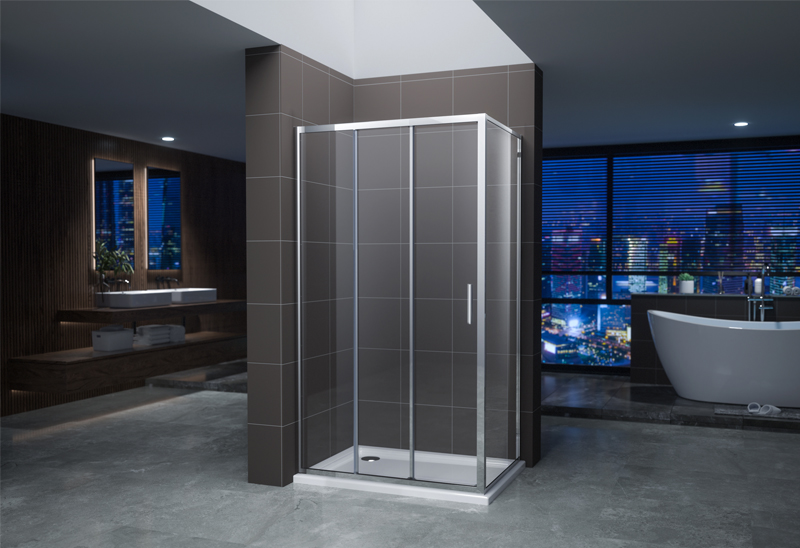A1432  6mm Rectangle Sliding Shower Enclosure