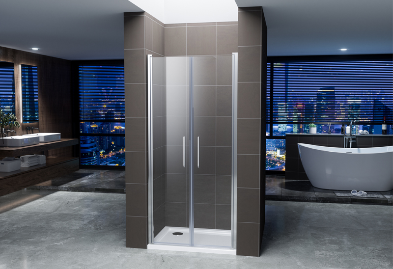 A442-4  6/8mm Pivot Swing Shower Screen