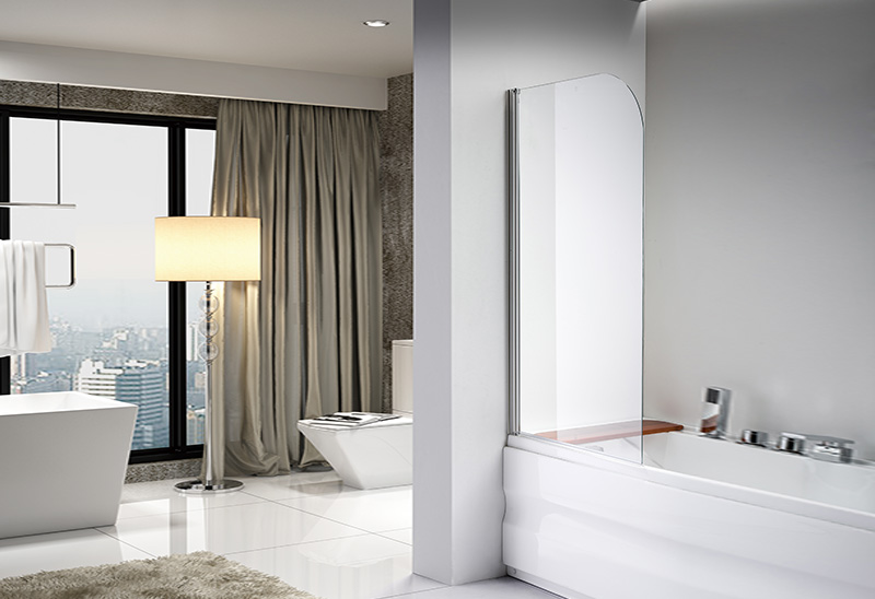 JNS-8H 5/6mm Glass Shower Bath Screen