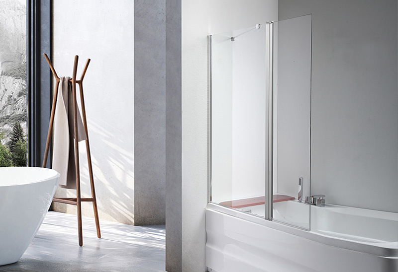 542-1 5/6mm Tempered Glass Bath Screens for Bathtub