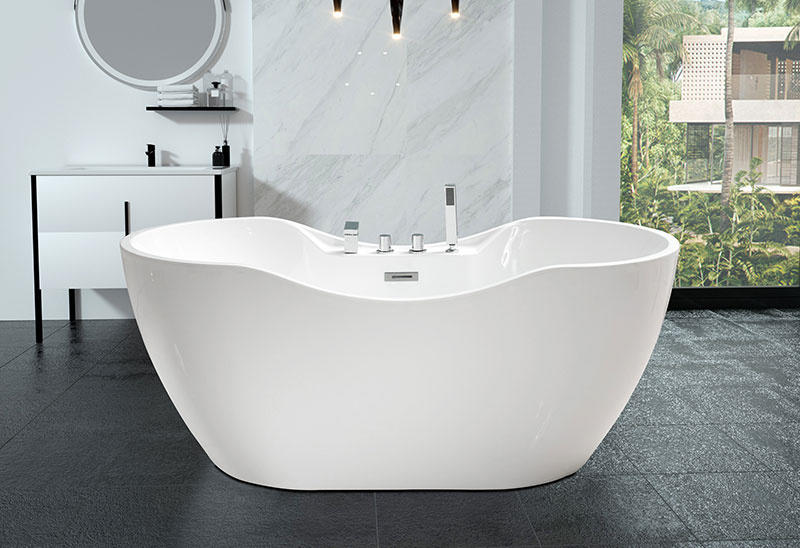 59 67 Inch Acrylic Freestanding Soaking Bath tub