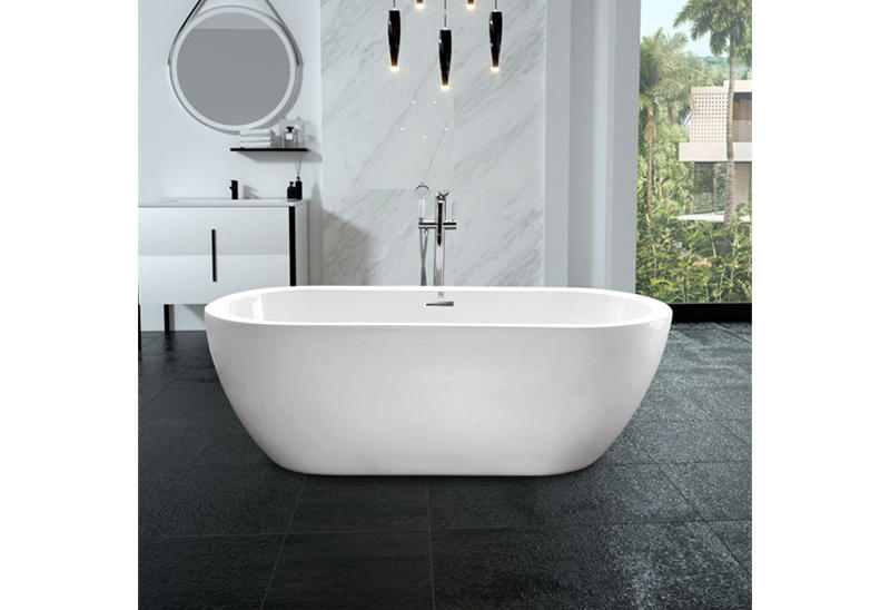 60 68 72 Inch Acrylic Stand Alone Bath tub