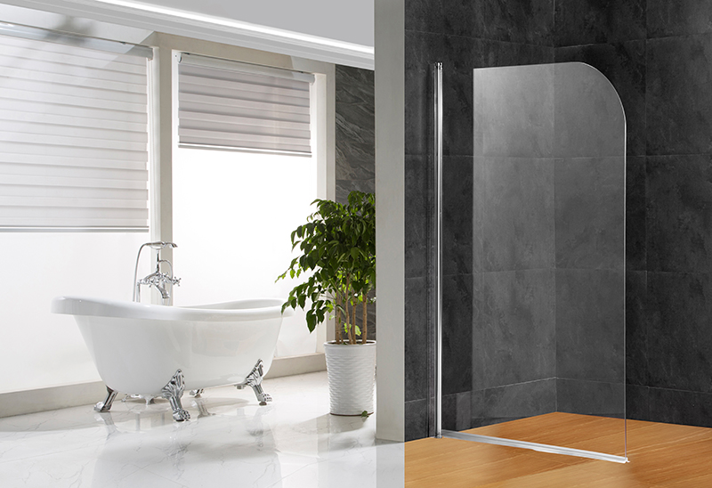 642-A 5/6mm Tempered Glass Shower Tub Screen