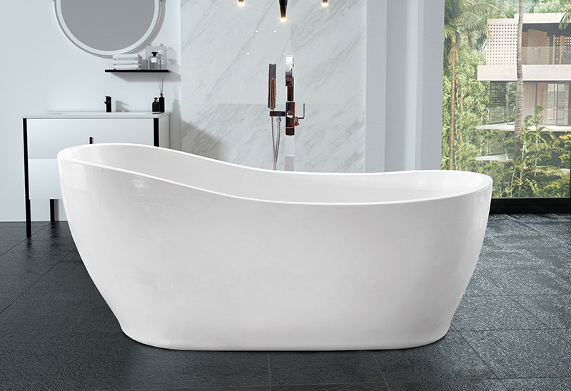 66 Inch Acrylic Stand Alone CUPC Bathtub