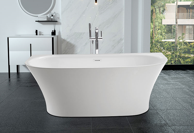 67 Inch Acrylic Freestanding Bathtub