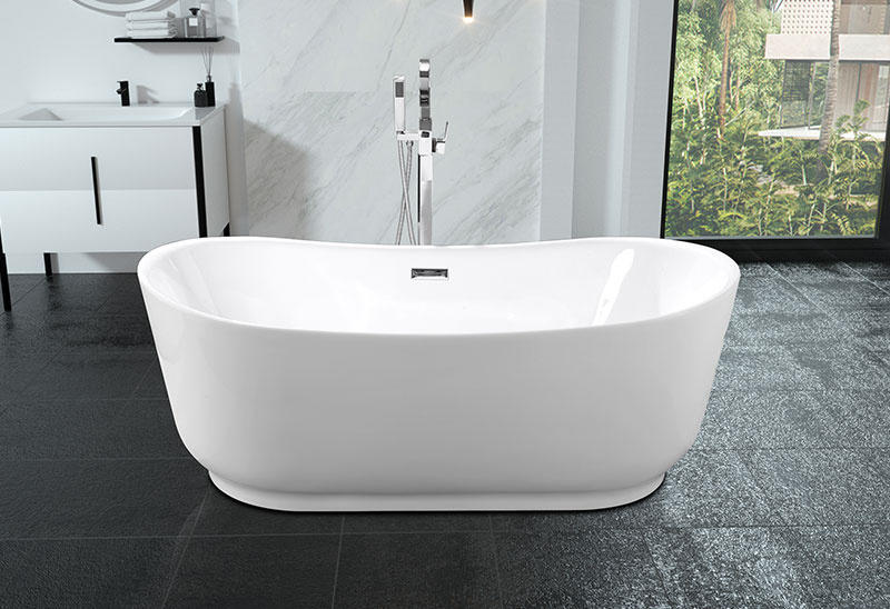 67 Inch Acrylic Movable Freestanding Baths