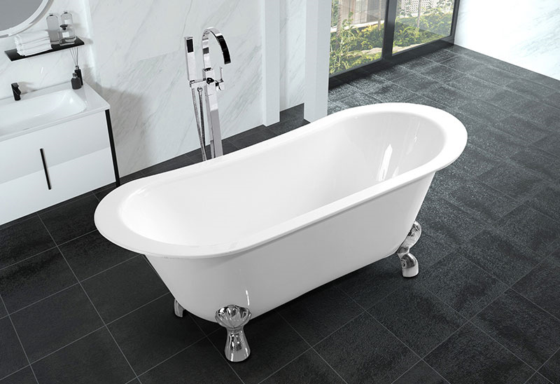 67 inch Classical Vintage Clawfoot Bathtub Freestanding