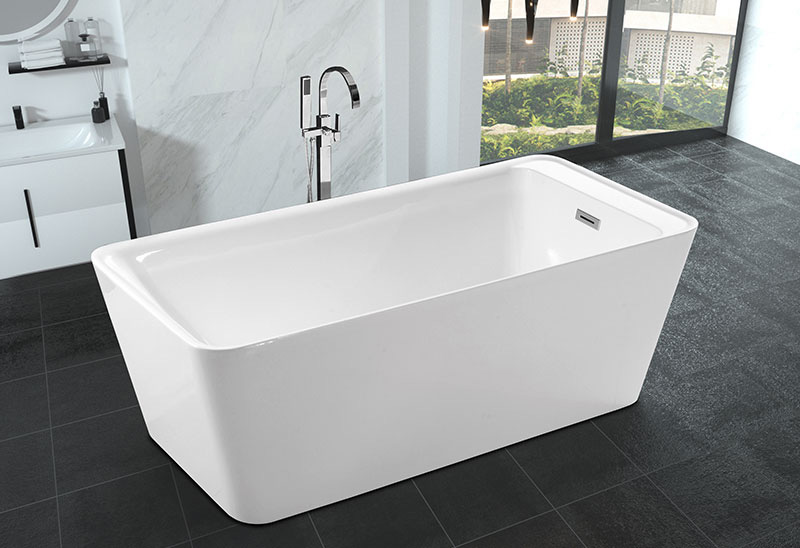 67 Inch Square Acrylic Freestanding Bathtubs