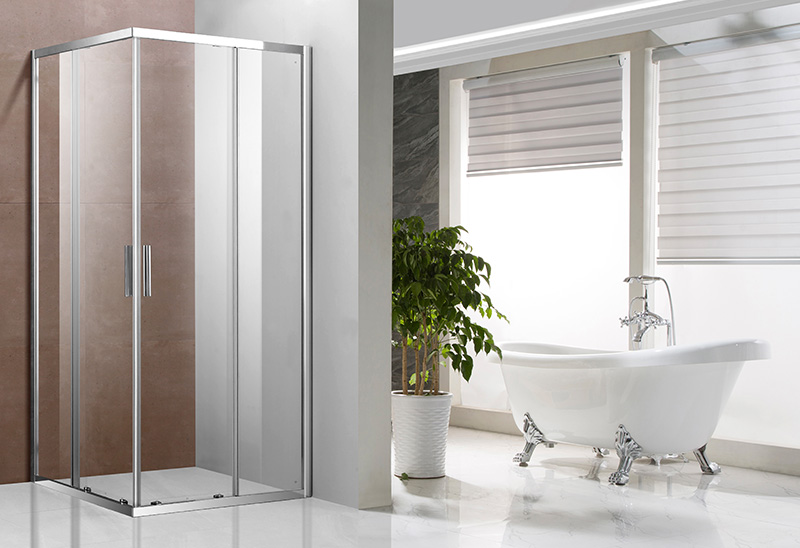 A1421 4/5/6mm Glass Square Sliding Shower Box