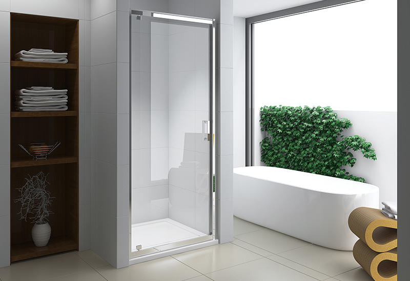 A1544 5/6/8mm Glass Pivot Shower Door Bathroom Screen