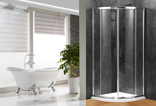 A1800 4/5/6mm Glass Sliding Door Quadrant Shower Enclosure