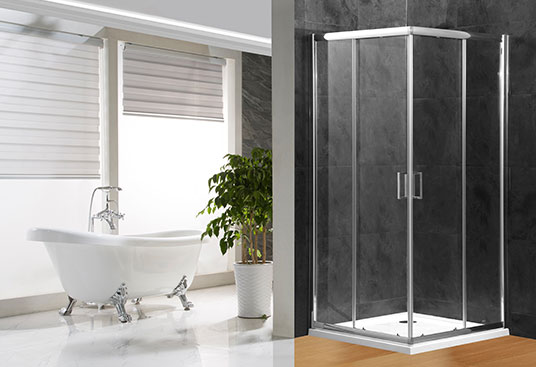 A1800F 4/5/6mm Glass Sliding Door Square Shower Enclosure