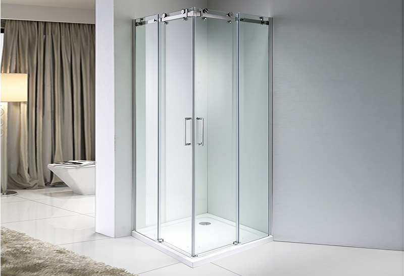 A9180B-4F 6/8mm Sliding Glass Square Shower Enclosure