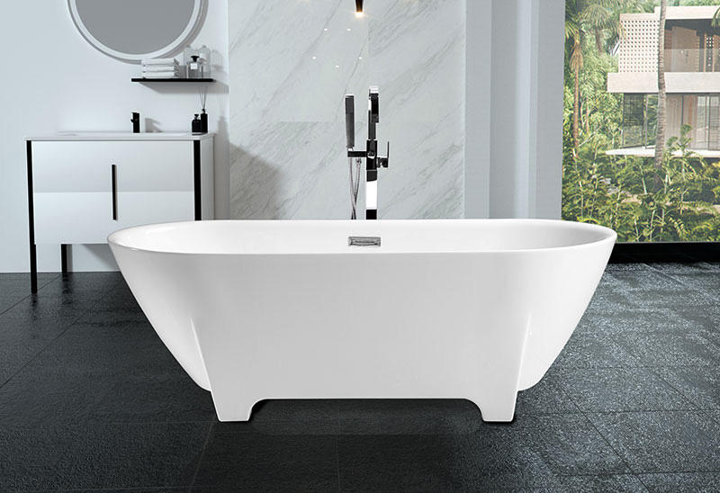 67 Inch Acrylic Freestanding Bathtub