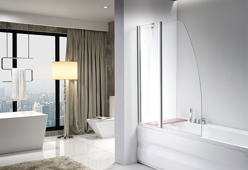 JNS-8S-B 5/6mm Glass Shower Bath Screen