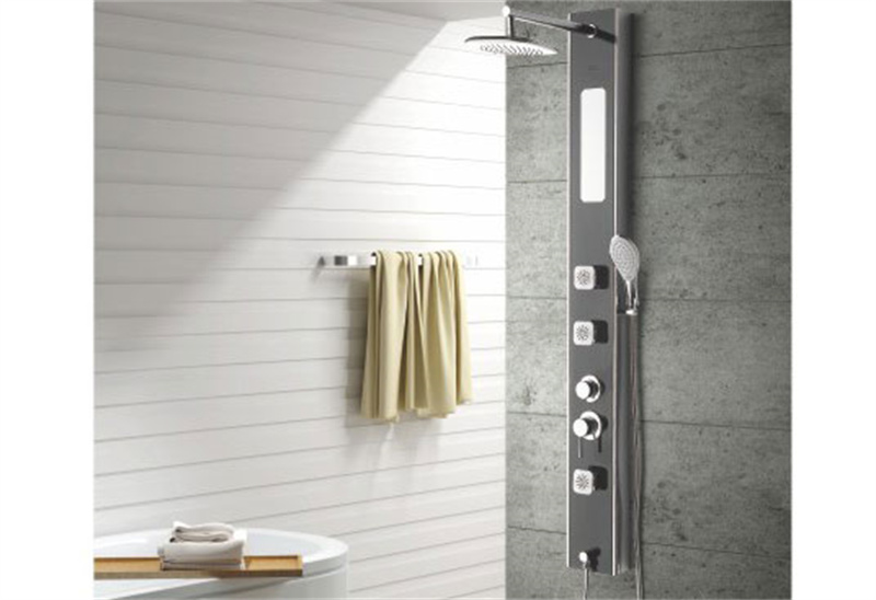 MV-H308B Thermostatic Black Shower Panel