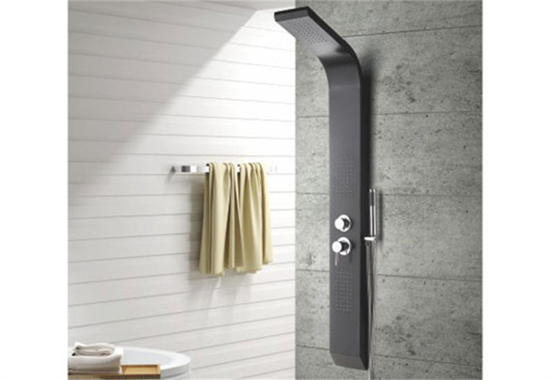 MV-L691Black Color Aluminum Alloy Shower Panel