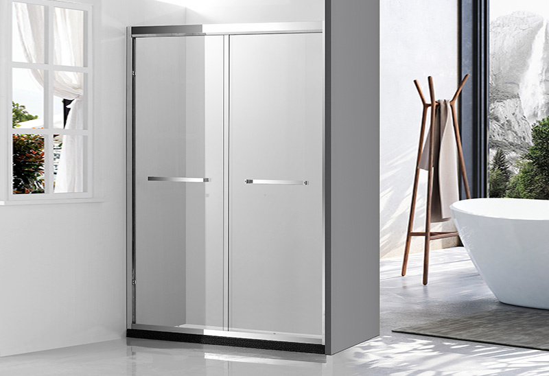 A9111 6/8mm Glass Stainless Steel Wheel Sliding Shower Door