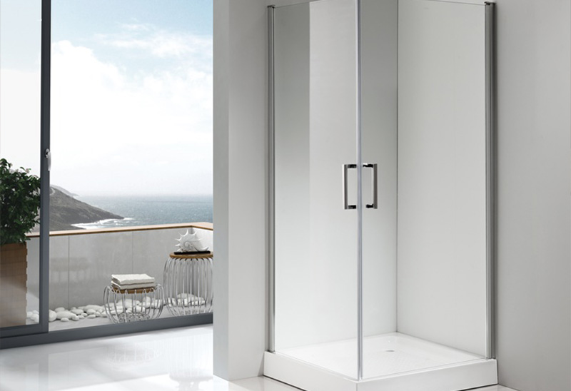A9H-2HF 5/6mm Tempered Glass Bathroom Shower Square Enclosures