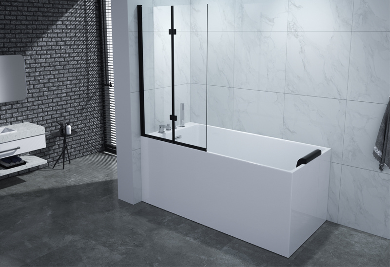 A447  6/8mm Pivot folded Bathtub Screen