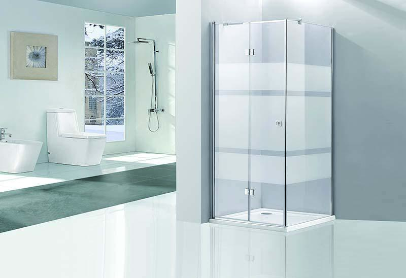 622-8 5/6mm Glass Stripped Shower Enclosure