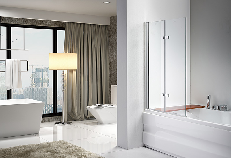 647 5/6mm Tempered Glass Bath Screens For Bathroom