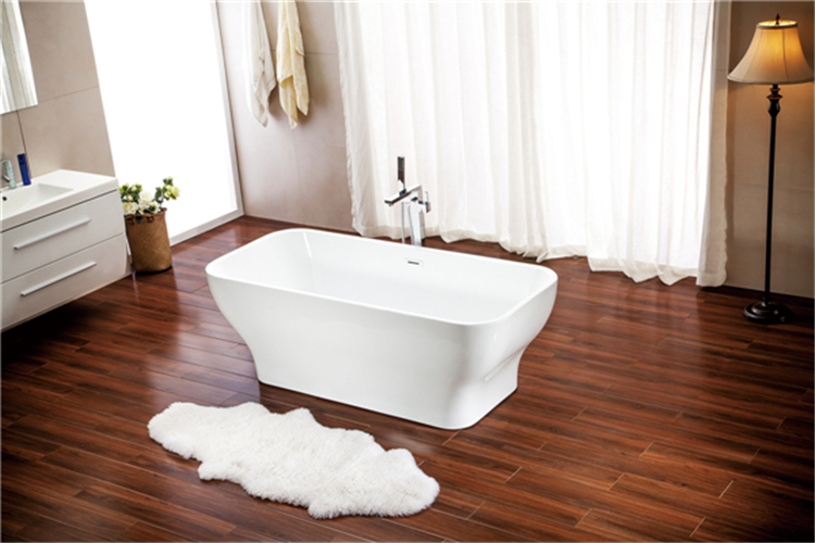 How to install the acrylic bathtub?