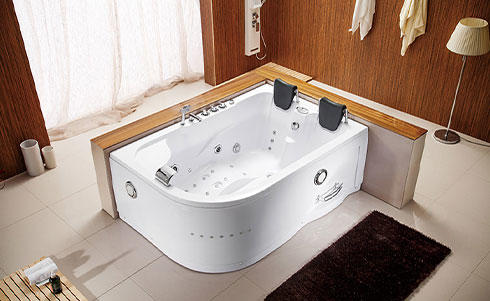 How to realize shower + bath in an area less than 3㎡? Grooved groove on the bathtub, walk-in properly