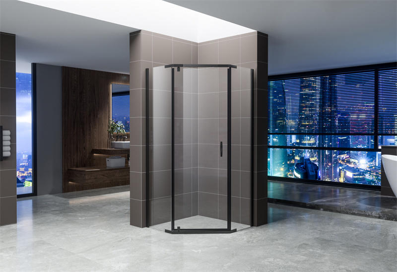 What is the general shape of the shower room?