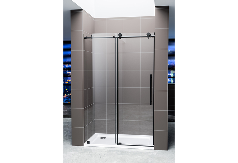 A9181 Matt Black 8/10mm Glass Shower Screen