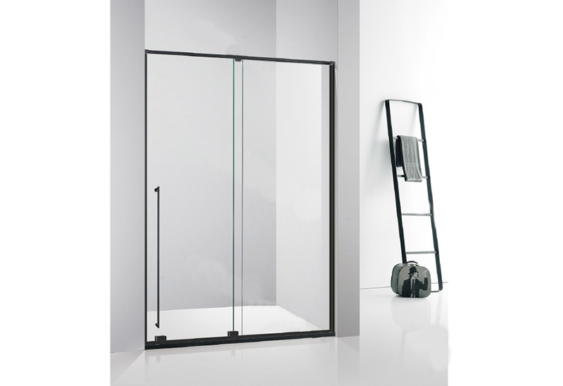 A2809 Matt Black 6/8mm Glass Shower Screen