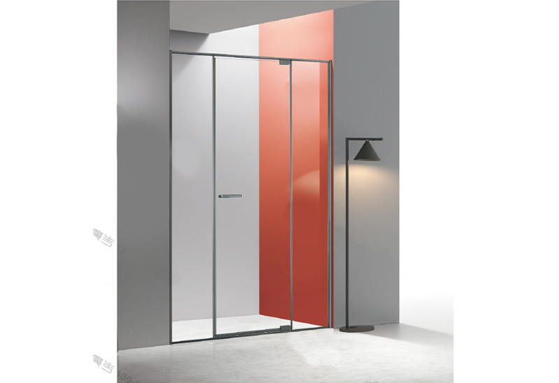 A2814 Matt Black 6/8mm Glass Shower Screen