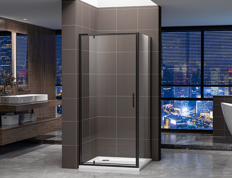 A2724 5/6mm Black Pivot Shower Enclosure