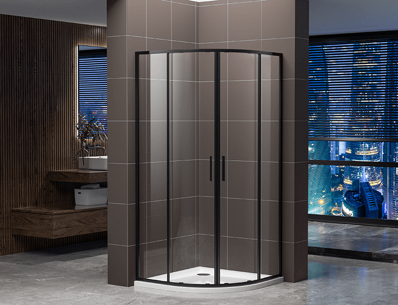 A2711 5/6mm Quadrant Black Shower Enclosure