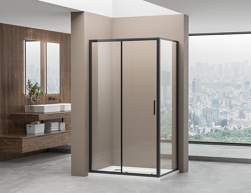A3131 5/6/8mm Black Rectangle Shower Enclosure