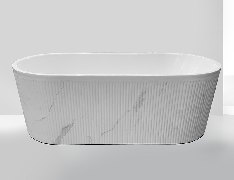 MV020D Marble Color 59 67 inch Moden Freestanding Soaking Bathtub