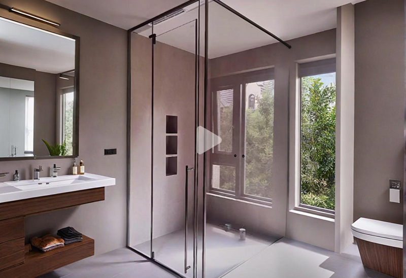 L型 全包框三固一活平开门-转轴门洞款